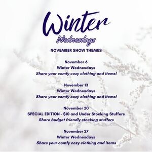 Like this flyer to be notified when the Winter Wednesday's Marathon is live!